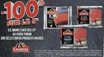 Géant Casino Charal bon plan sur une sélection de produits hachés de la marque charal offre