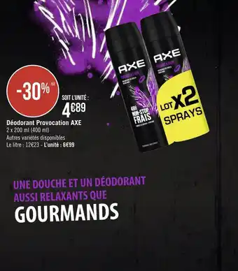 Géant Casino Axe déodorant provocation offre
