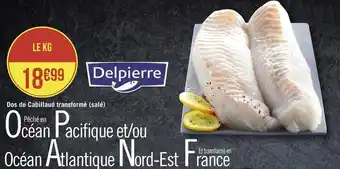 Delpierre dos de cabillaud transformé (salé)