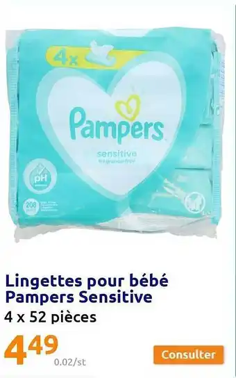 Lingettes Pour Bébé Pampers Sensitive
