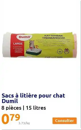 Action Sacs à Litière Pour Chat Dumil offre