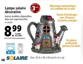 Lidl Lampe solaire décorative offre