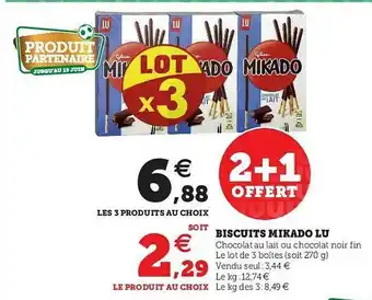 U Express Biscuits Mikado Lu offre