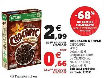 U Express Céréales Nestlé offre