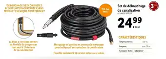 Lidl Set de débouchage de canalisation offre