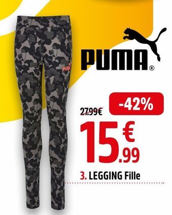 Promo PUMA Leggings fille chez Intersport