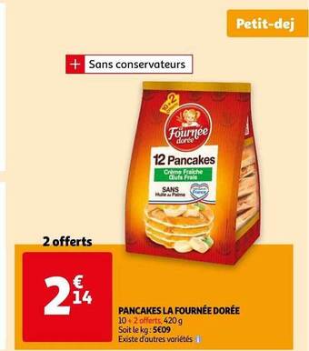 Auchan Pancakes La Fournée Dorée offre