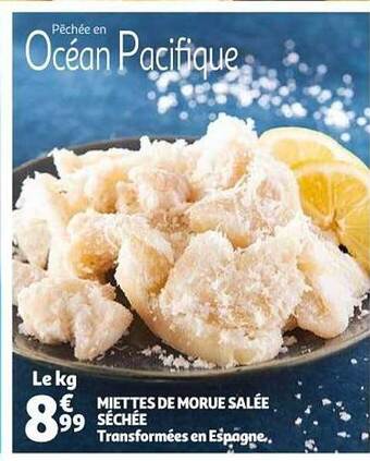 Auchan Miettes De Morue Salée Séchée offre