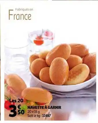 Auchan Navette à Garnir offre