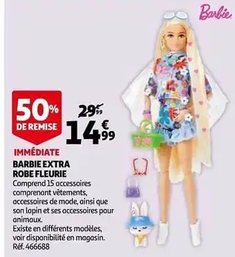 Auchan Barbie Extra Robe Fleurie 50% De Remise Immédiate offre
