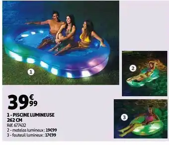 Auchan 1-piscine Lumineuse 262 Cm offre