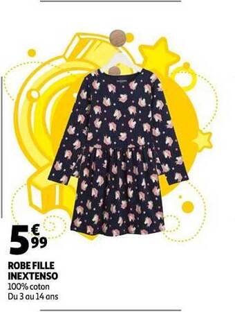 Auchan Robe Fille Inextenso offre