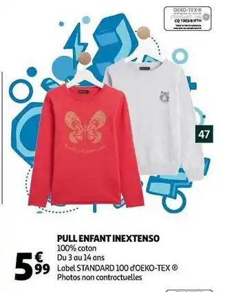 Auchan Pull Enfant Inextenso offre
