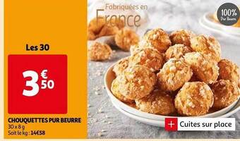 Auchan Chouquettes Pur Beurre offre