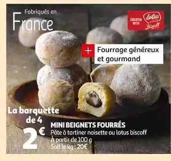 Auchan Mini Beignets Fourrés offre