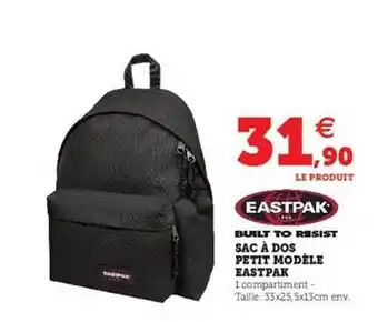 Hyper U Sac à Dos Petit Modèle Eastpak offre