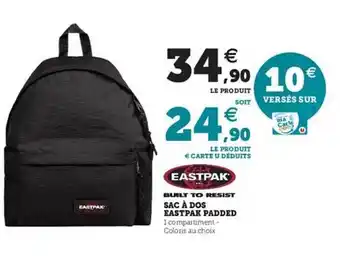 Hyper U Sac à Dos Eastpak Padded offre