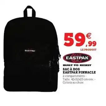 Hyper U Sac à Dos Eastpak Pinnacle offre
