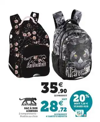 Hyper U Sac à Dos Airness offre