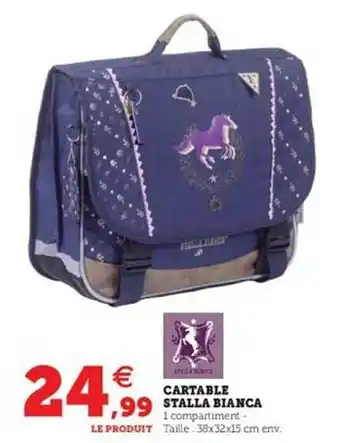 Hyper U Cartable Stalla Bianca offre