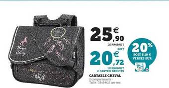 Hyper U Cartable Cheval offre