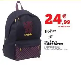 Hyper U Sac à Dos Harry Potter offre