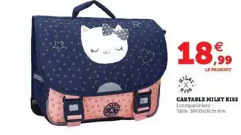 Hyper U Cartable Milky Kiss offre