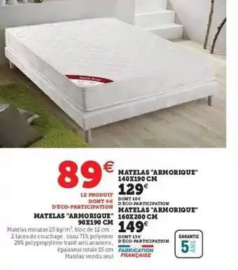Hyper U Matelas offre