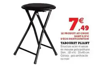 Hyper U Tabouret Pliant offre
