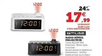 Radio-réveil Projecteur Muse