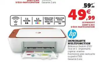 Hyper U Imprimante Multifonction Hp offre