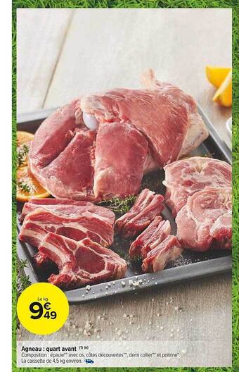 Carrefour Market Agneau : Quart Avant offre
