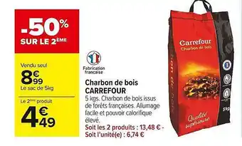 Carrefour Market Charbon De Bois Carrefour offre