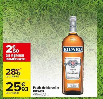 Carrefour Market Pastis De Marseille Ricard offre