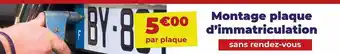 Carter-Cash Montage Plaque D'immatriculation offre