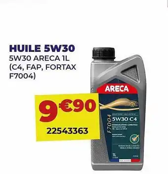 Carter-Cash Huile 5w30 Areca offre