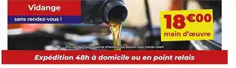 Carter-Cash Vidange offre
