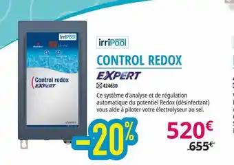 Irrijardin Control Redox Expert IrriPool offre