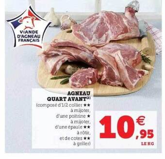 Super U Agneau Quart Avant offre
