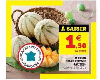 Super U Melon Charentais Jaune offre