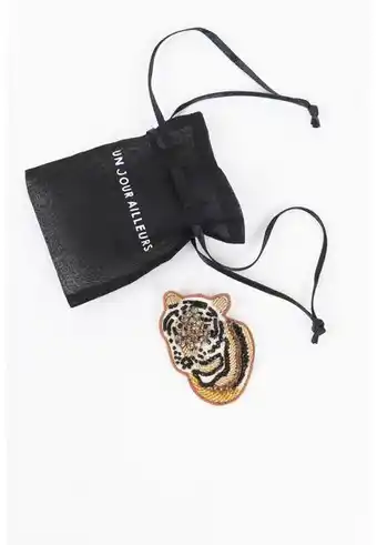 Un Jour Ailleurs Broche - tigre - dore offre