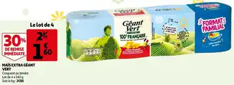 Auchan Géant vert maïs extra offre