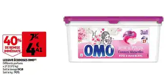 Auchan Omo lessive écodoses offre