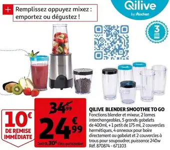 Qilive blender smoothie to go