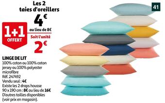 Auchan Linge de lit offre