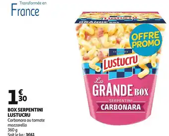 Auchan Lustucru box serpentini offre
