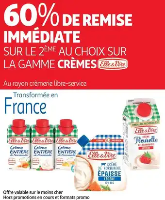 Elle & vire bon plan sur la gamme crèmes de la marque elle & vire