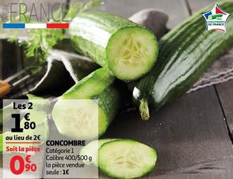 Auchan Concombre offre