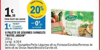 E.Leclerc Express 8 Palets De Légumes Surgelés offre