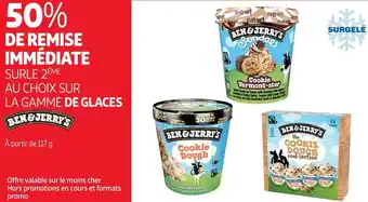 Auchan Ben & jerry's bon plan sur la gamme de glaces de la marque ben & jerry's offre
